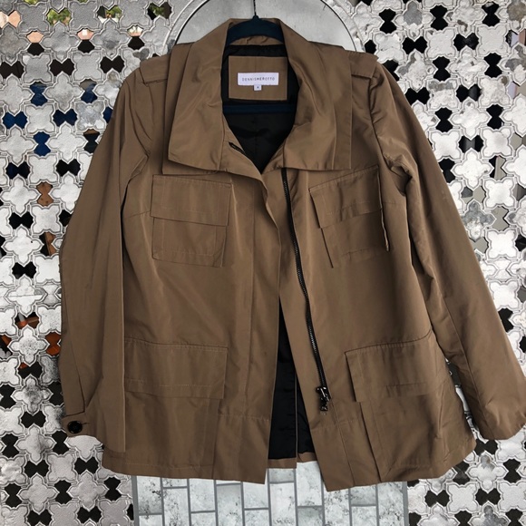 Dennis Merotto Light Weight Tan Jacket Size 4 - Picture 4 of 8